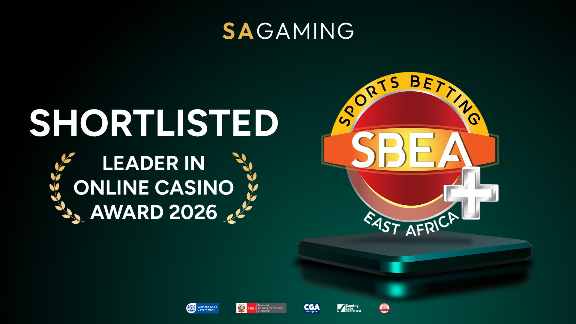 SA Gaming shortlisted for “Leader in Online Casino Award 2026” at SBEA+ Awards
